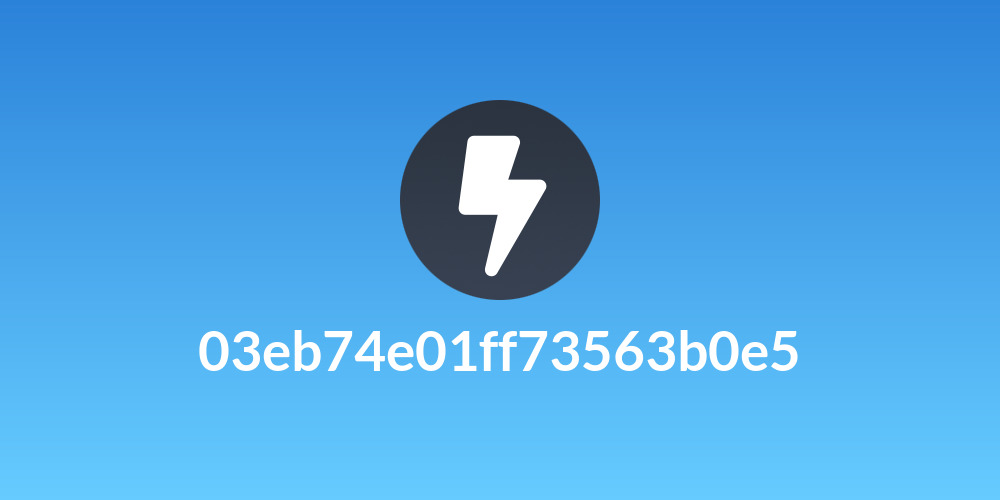 03eb74e01ff73563b0e5