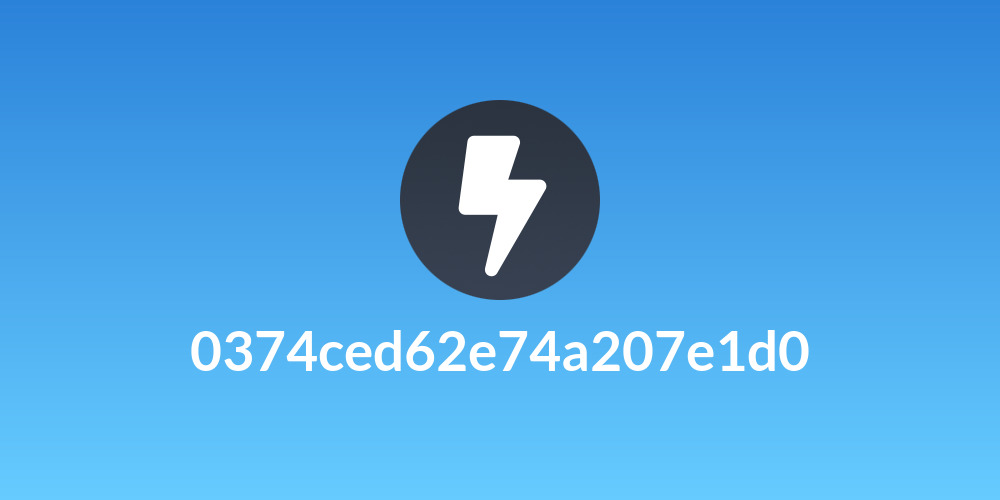 0374ced62e74a207e1d0