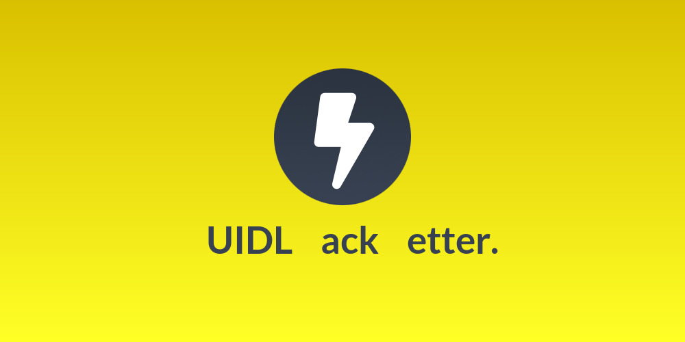 ₿UIDL ₿ack ₿etter.