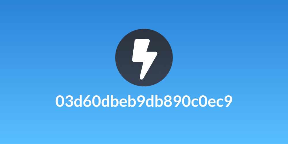 03d60dbeb9db890c0ec9