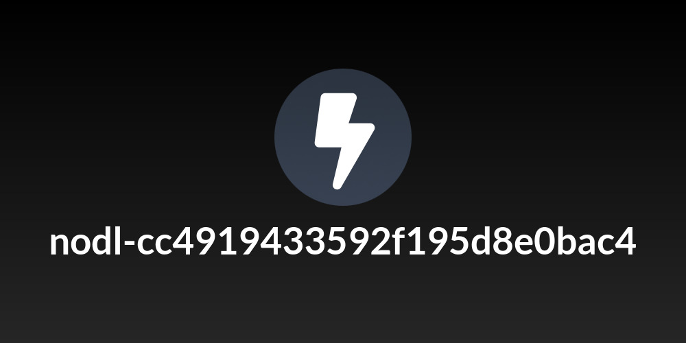 nodl-cc4919433592f195d8e0bac4