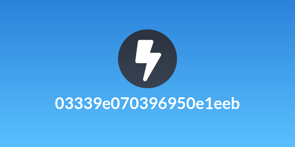 03339e070396950e1eeb