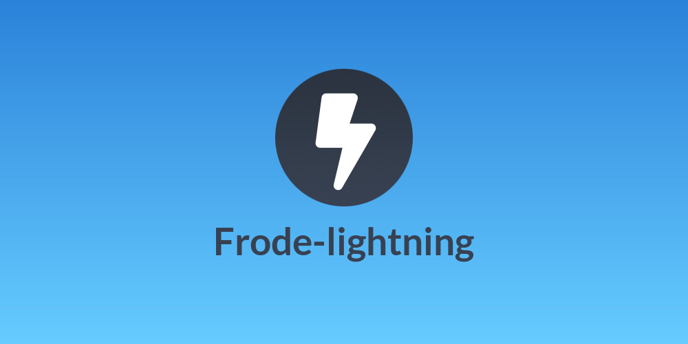Frode-lightning