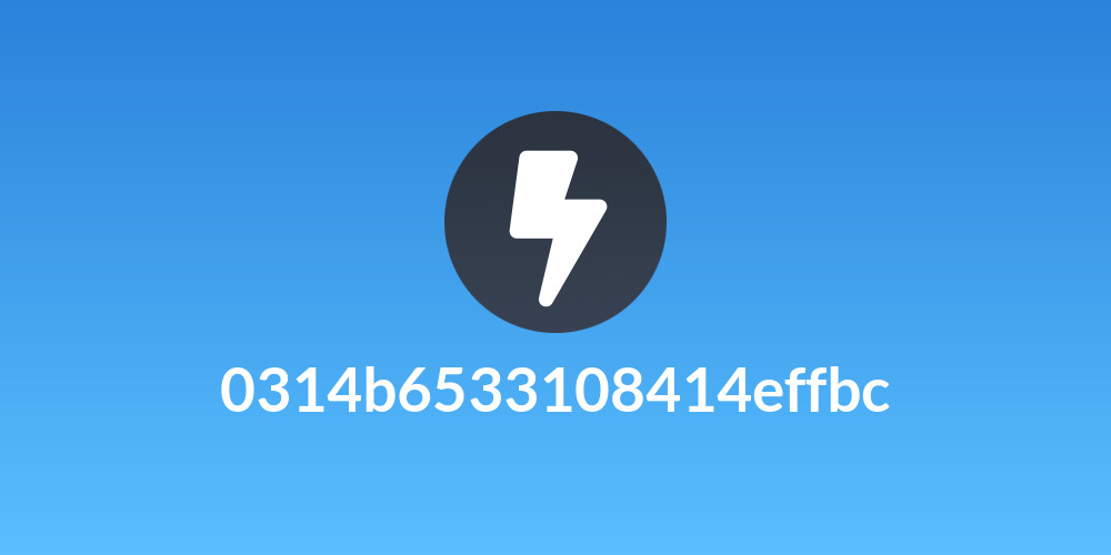 0314b6533108414effbc