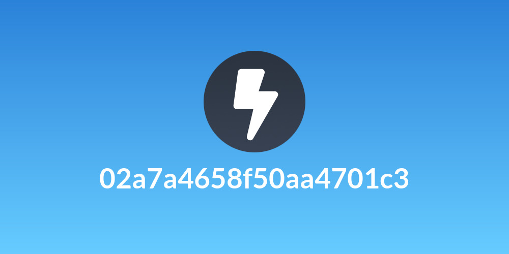 02a7a4658f50aa4701c3