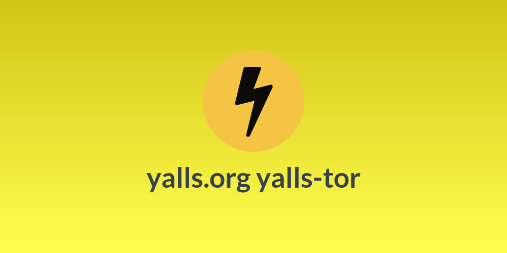 yalls.org yalls-tor