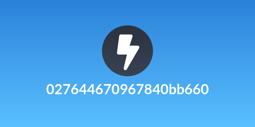 027644670967840bb660