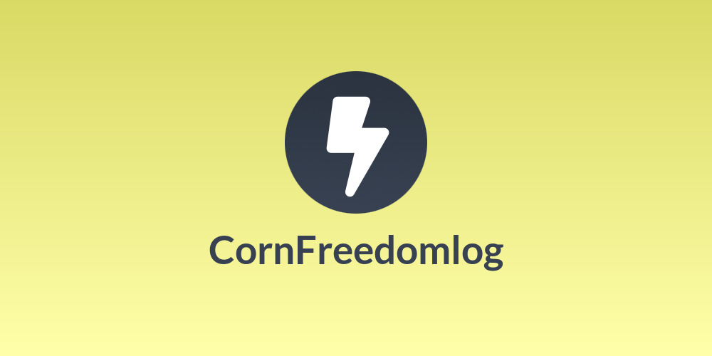 Corn🌽Freedomlog