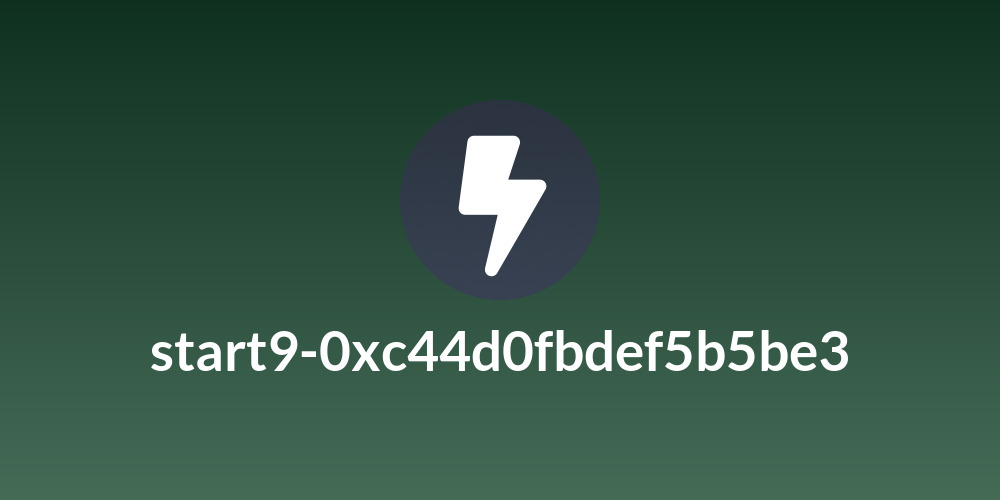 start9-0xc44d0fbdef5b5be3