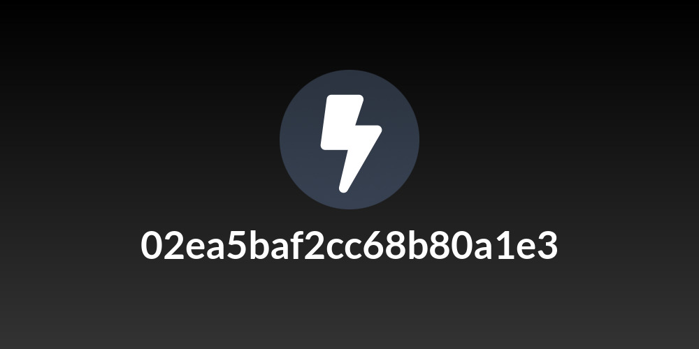 02ea5baf2cc68b80a1e3