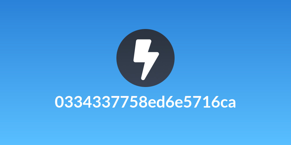 0334337758ed6e5716ca