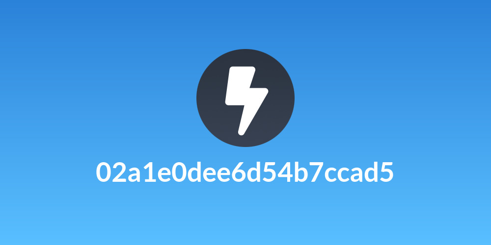 02a1e0dee6d54b7ccad5