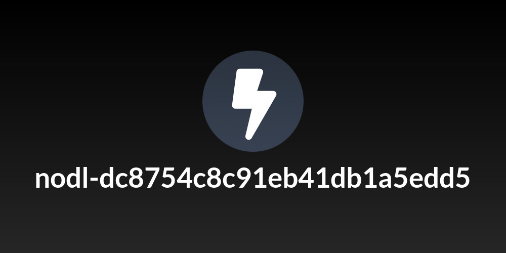 nodl-dc8754c8c91eb41db1a5edd5