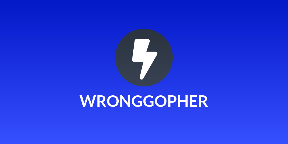 WRONGGOPHER