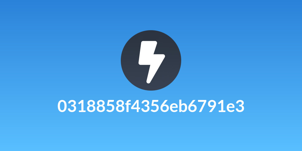 0318858f4356eb6791e3