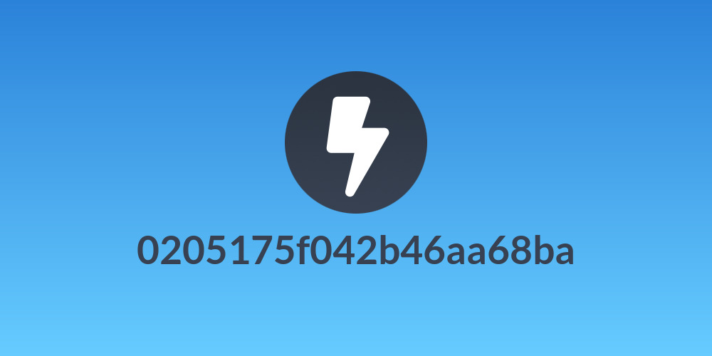 0205175f042b46aa68ba