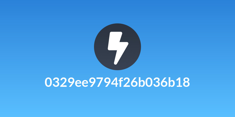 0329ee9794f26b036b18