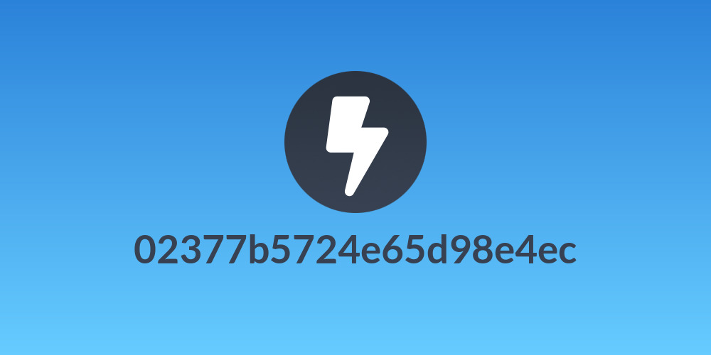 02377b5724e65d98e4ec