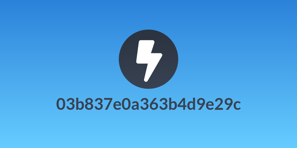 03b837e0a363b4d9e29c