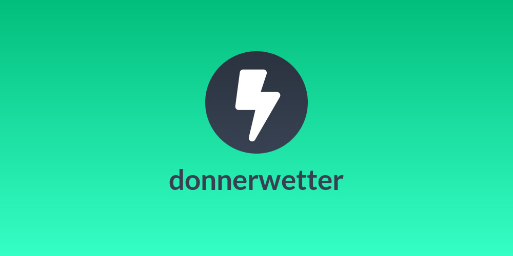 donnerwetter