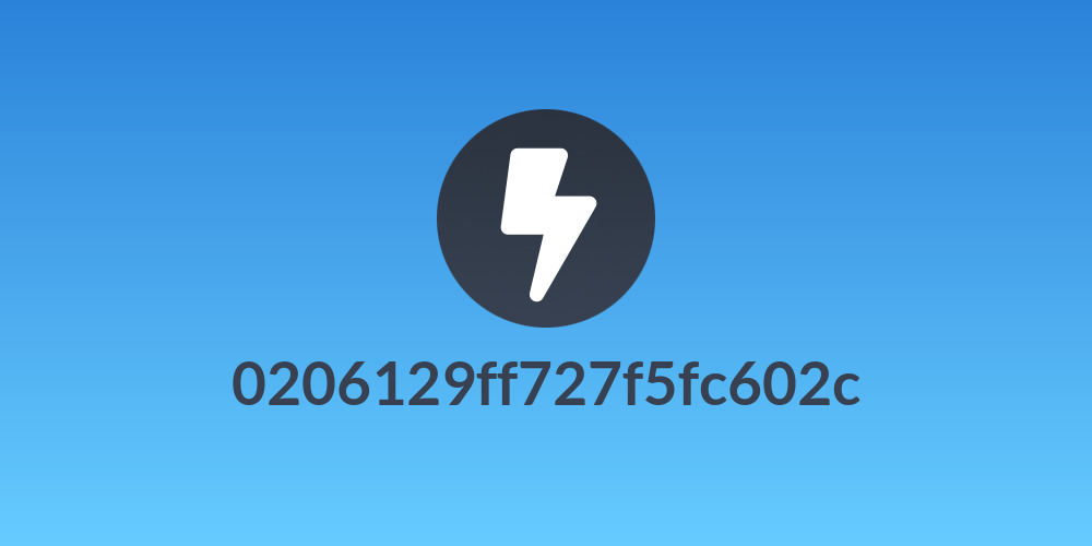 0206129ff727f5fc602c