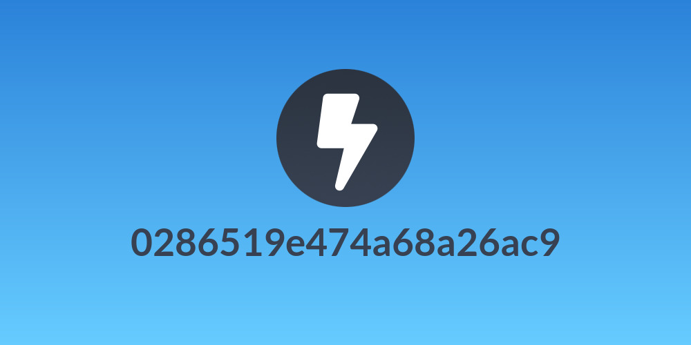 0286519e474a68a26ac9