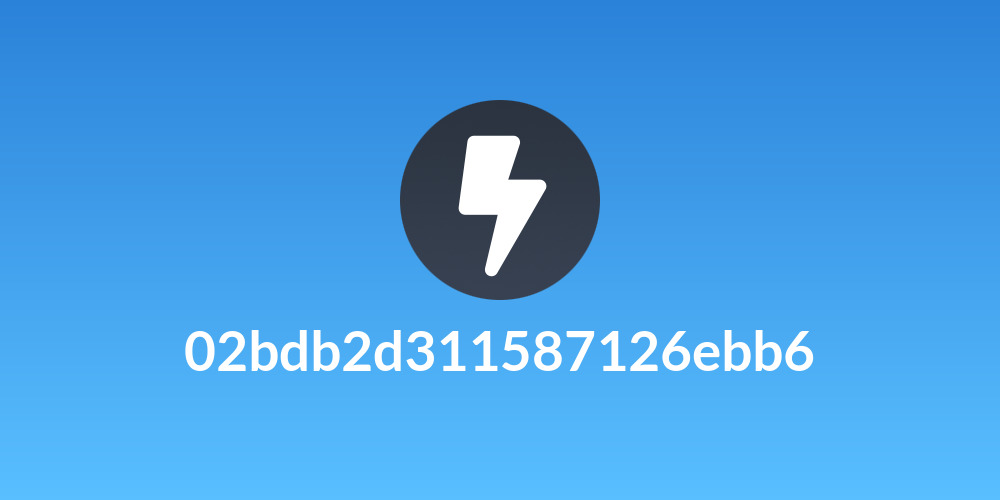 02bdb2d311587126ebb6