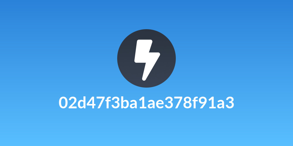 02d47f3ba1ae378f91a3