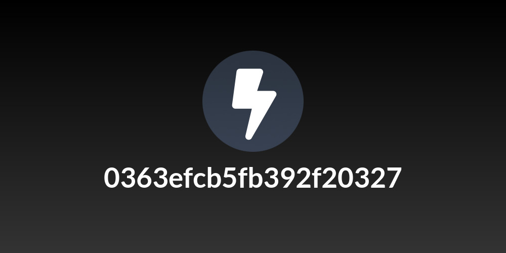 0363efcb5fb392f20327