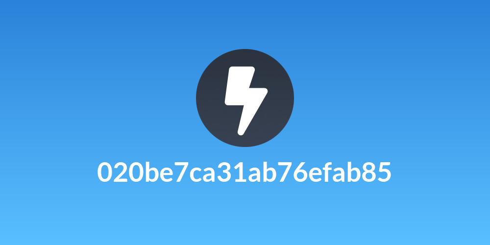 020be7ca31ab76efab85