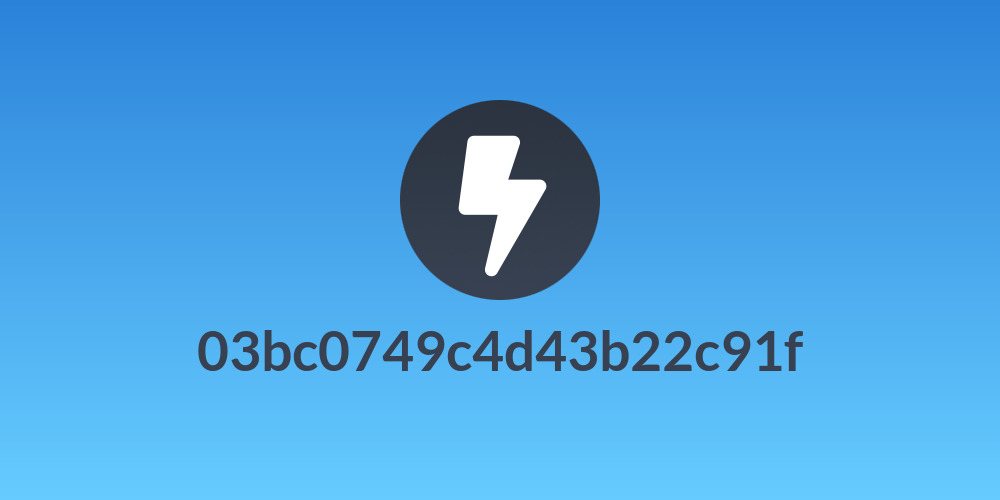 03bc0749c4d43b22c91f