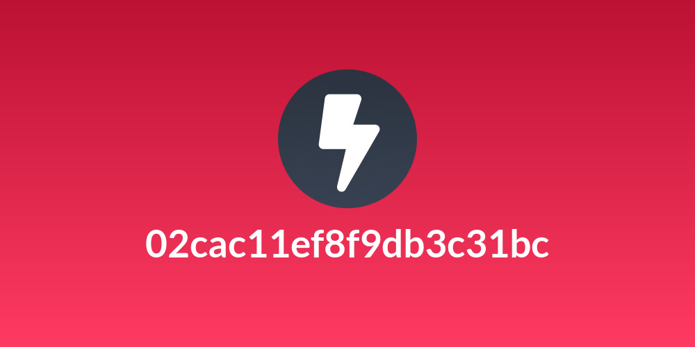 02cac11ef8f9db3c31bc