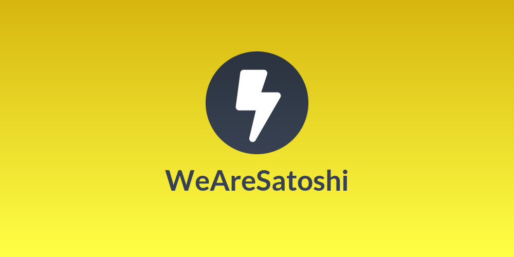 WeAreSatoshi