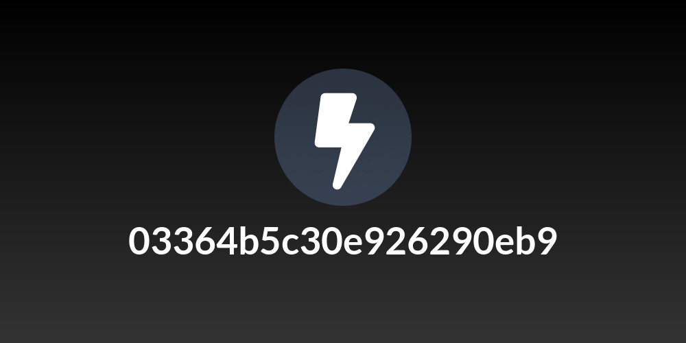 03364b5c30e926290eb9