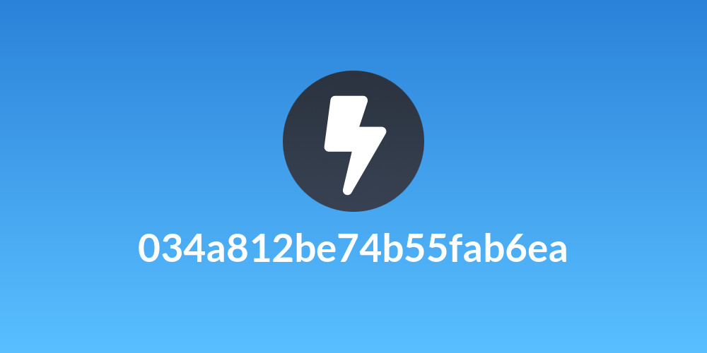034a812be74b55fab6ea