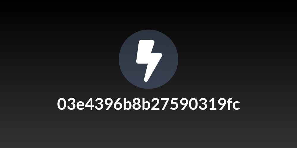 03e4396b8b27590319fc