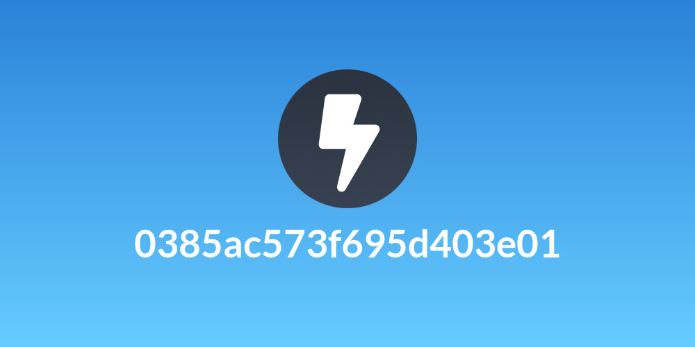 0385ac573f695d403e01