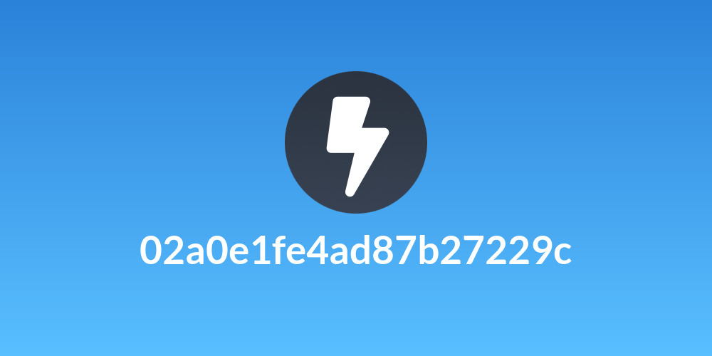 02a0e1fe4ad87b27229c