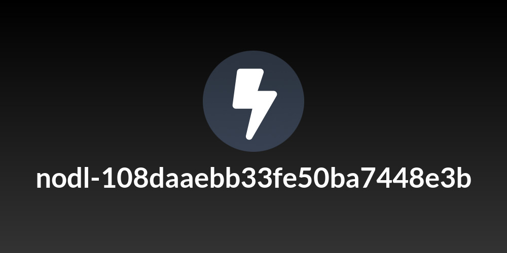 nodl-108daaebb33fe50ba7448e3b