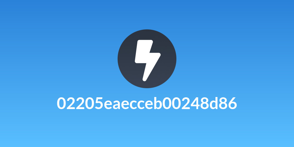 02205eaecceb00248d86