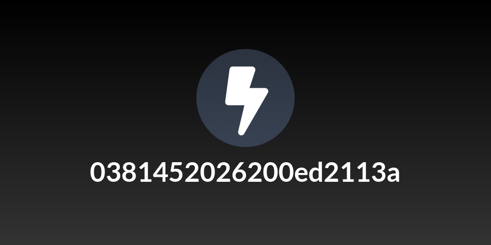 0381452026200ed2113a