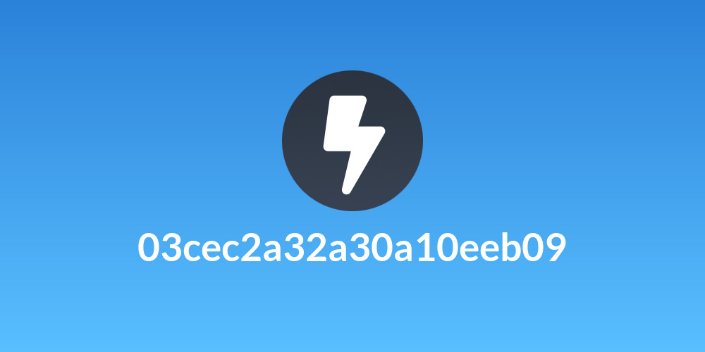 03cec2a32a30a10eeb09
