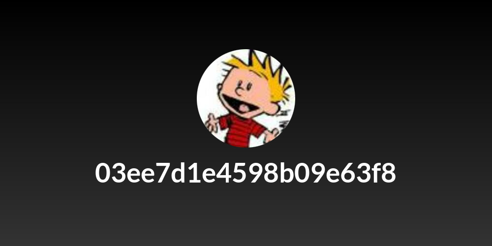 03ee7d1e4598b09e63f8