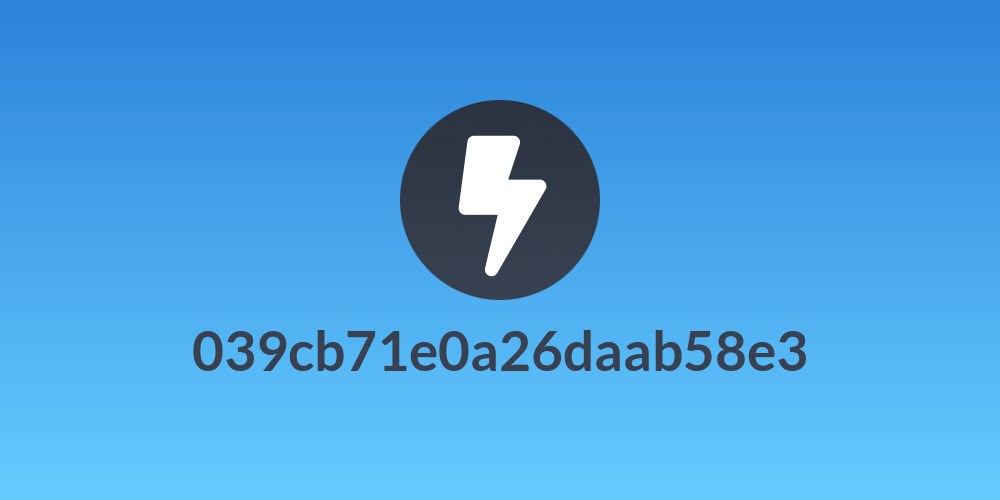 039cb71e0a26daab58e3