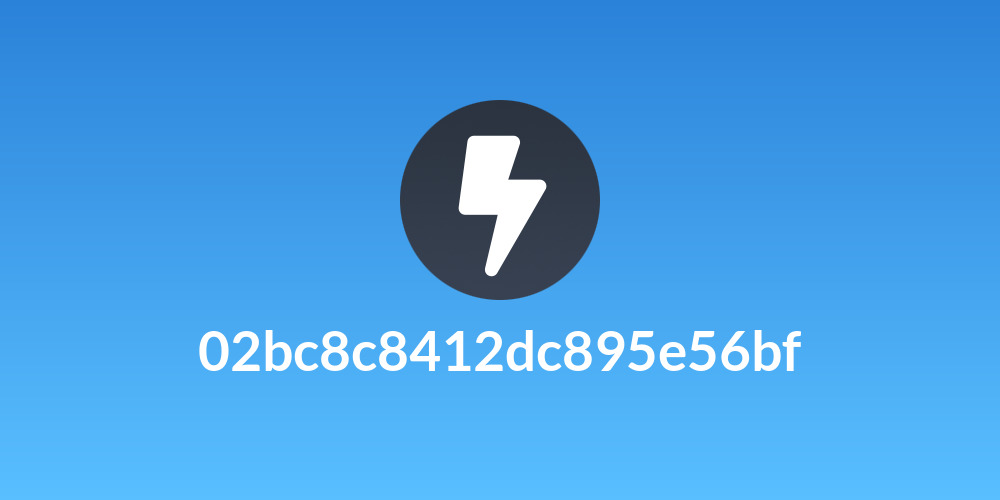 02bc8c8412dc895e56bf