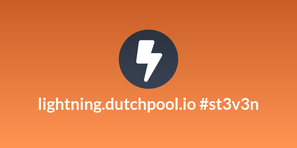 lightning.dutchpool.io #st3v3n