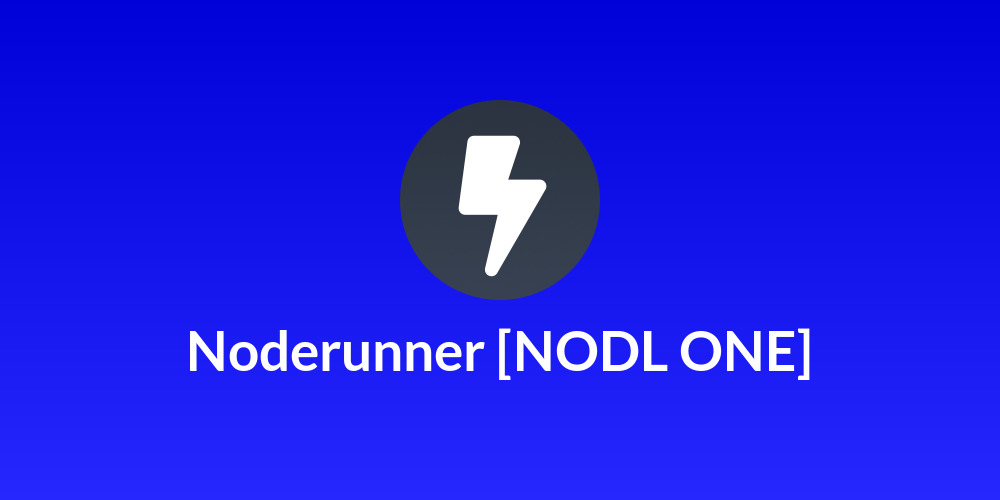 Noderunner [NODL ONE]