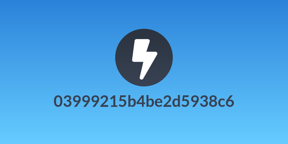 03999215b4be2d5938c6