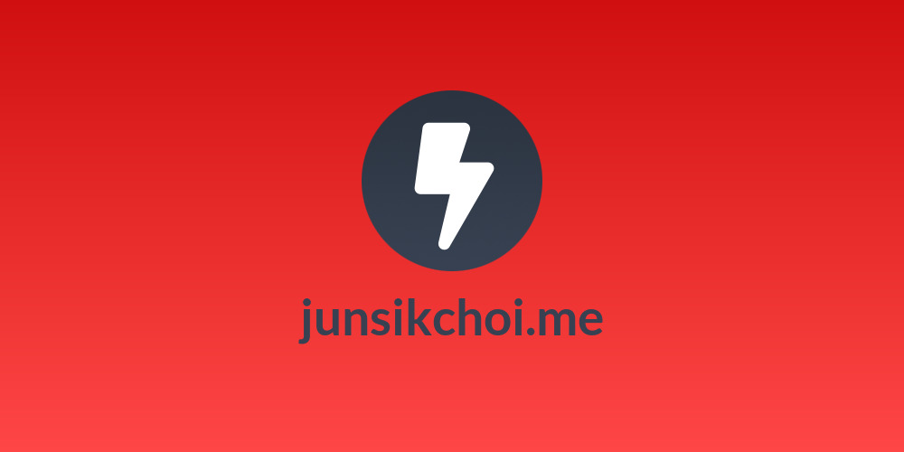 junsikchoi.me