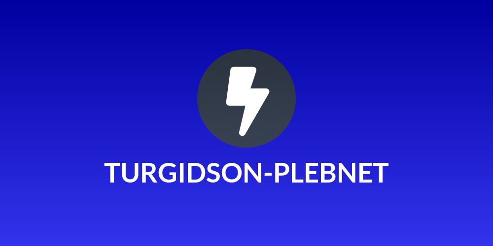 TURGIDSON-PLEBNET